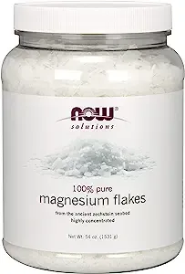 Solutions, Magnesium Flakes, 100% Pure, 54 oz (1531 g), NOW Foods