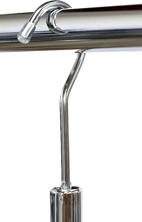 SimpleHouseware Adjustable Closet Hanging Rod, Chrome