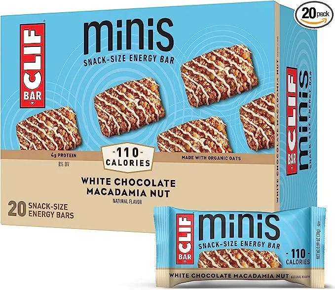 CLIF BAR Mini Energy Bars White Chocolate Macadamia Nut Flavor