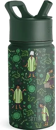 Simple Modern Disney Princess Kids Water Bottle with Straw Lid | Reusable Insulated Stainless Steel Cup for Girls, School | Summit Collection | 14oz