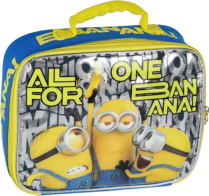 Despicable Me Minions Lunch Box One Banana Insulated Kids Lunch Bag Tote