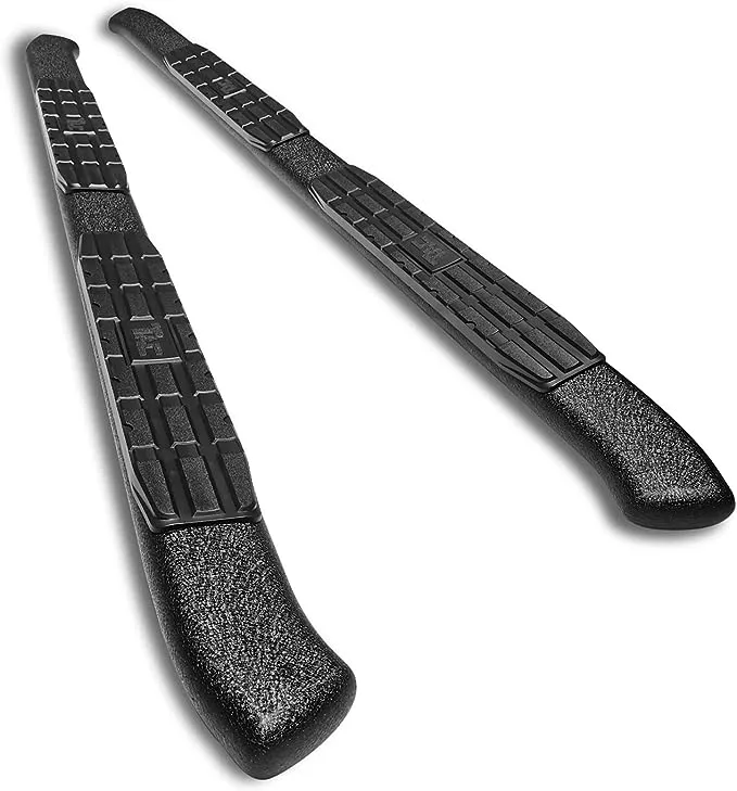 Tac Side Steps Running Boards Fit 2015-2024 Ford F150 Super Cab | 2017-2024 F250/350/450/550 Super Duty Super Cab Truck Pickup 4.25" Texture Black