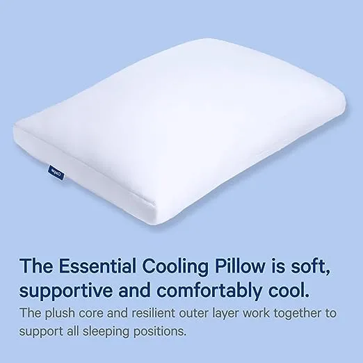 Casper Sleep Essential Cooling Pillow, Standard, White