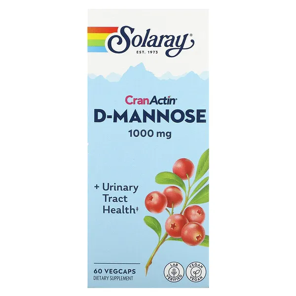 Solaray D Mannose with CranActin 60 VegCaps