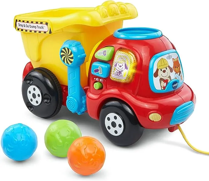 VTech Drop and Go Dump Truck, Orange