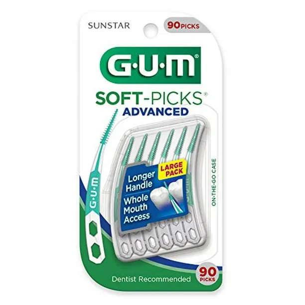 GUM Soft-Picks Advanced Dental Picks, 90 ct.