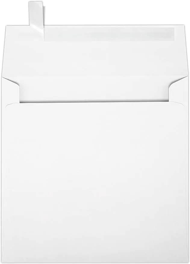 LUX 6 x 6 Square Envelopes 50/Pack, Clear Translucent (8525-50-50) | Staples