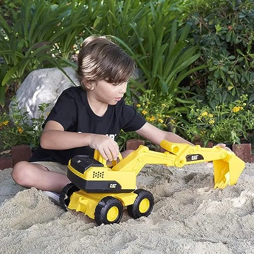 Cat Tough Rigs Construction 15" Toy Excavator, Yellow