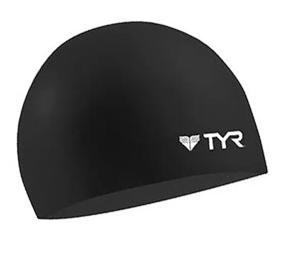 TYR Wrinkle Free Silicone Swim Cap Navy