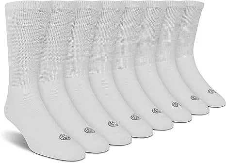 Doctor's Choice Unisex Diabetic Crew Socks (4-Pack)