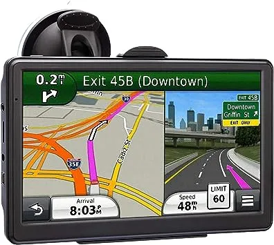 Semi Truck GPS Commercial Driver Accessories Navigation System for Car 2024 Maps