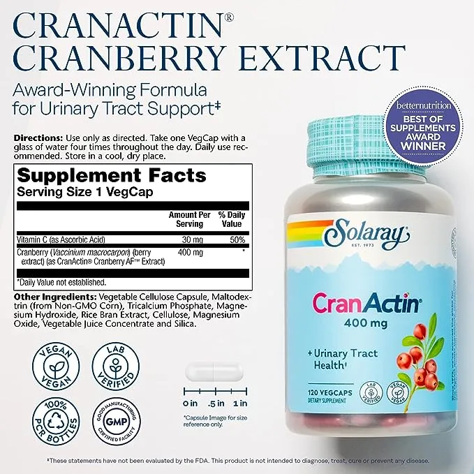 Solaray - Super CranActin, 60 Capsules