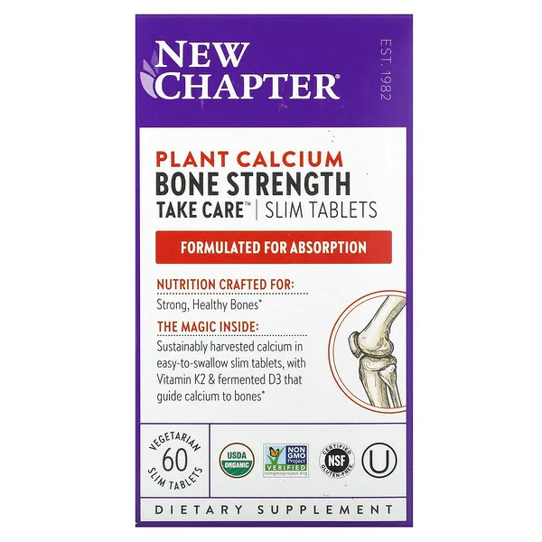 New Chapter Take Care Bone Strength, Vegetarian Slim Tablets - 60 tablets