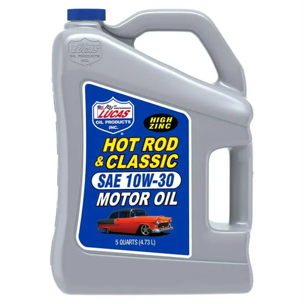 Lucas Oil 10679 Hot Rod & Classic Car SAE 10W-30 Motor Oil - 5 QuartLucas Oil 10679 Hot Rod & Classic Car SAE 10W-30 Motor Oil - 5 Quart