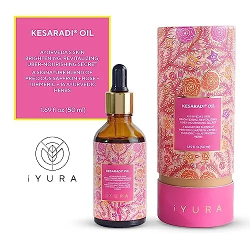 iYURA Kesaradi Face Oil - 5000-year-old Recipe with Exotic Saffron, Turmeric ...