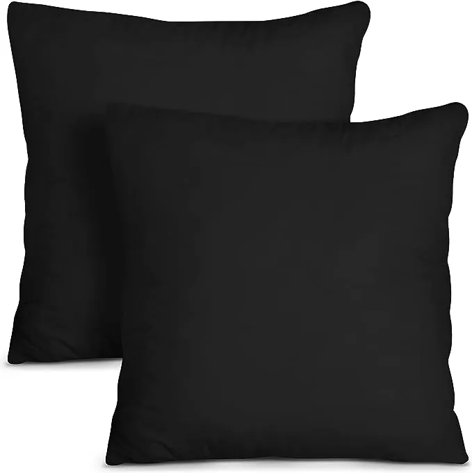 Utopia Bedding Throw Pillows Insert (Pack of 2, White) - 18 x 18 Inches Bed and Couch Pillows - Indoor Decorative Pillows