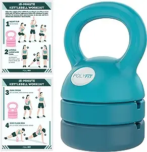 Polyfit Adjustable Kettlebell - Kettlebell Weights Set for Home Gym