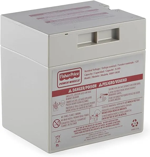 Power Wheels 12-volt Rechargeable Battery