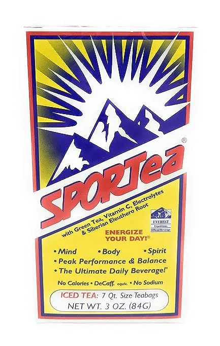 SPORTea 7 Quart-size Tea Bags 3oz