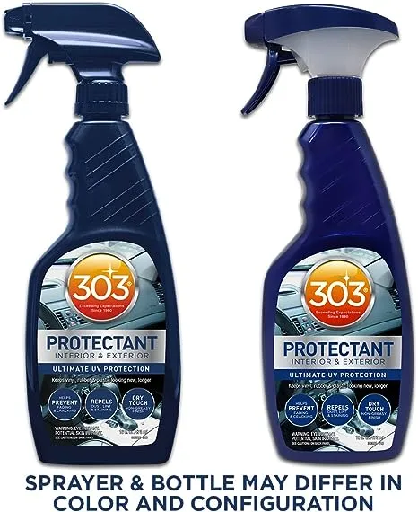 303 Automotive Protectant - Provides Superior UV Protection, Helps Prevent Fading and Cracking, Repels Dust, Lint, and Staining, Restores Lost Color and Luster, 16oz (30382CSR) Packaging May Vary