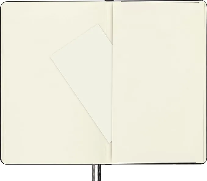 Moleskine Large Hardcover Classic Expanded Plain Notebook - Black