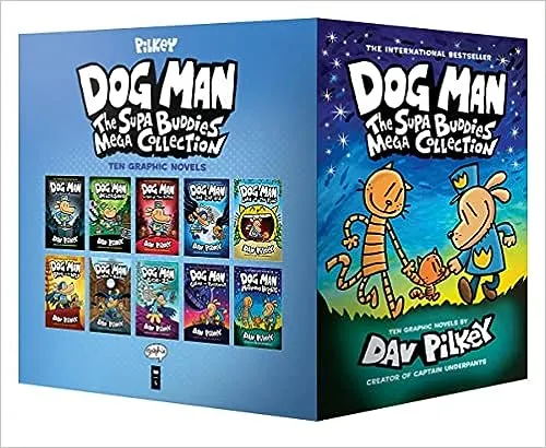 Boxed - Dog Man: The Supa Buddies Mega Collection: From the Creator of Captain Underpants (Dog Man #1-10 Box Set)