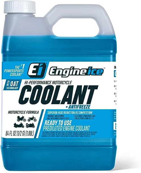 Engine Ice Off-Road High-Performance Motorcycle Coolant and Antifreeze Blue