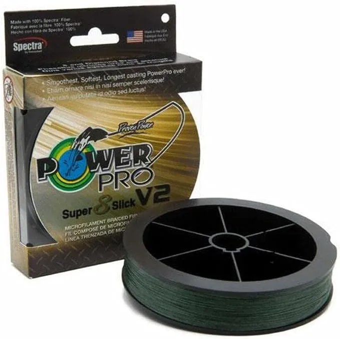 Power Pro Super8Slick V2 Moss Green Braided Line