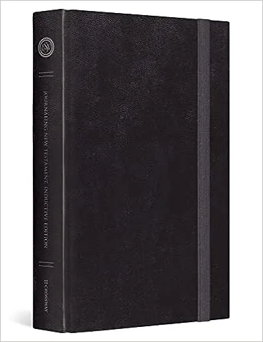 ESV Journaling New Testament, Inductive Edition (Black with Strap) 