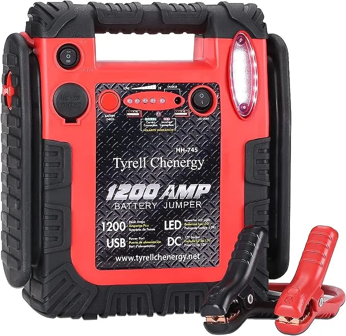 1600 Amp Car Jump Starter Portable Battery Charger, 20000 mAh Emergency Suppl...