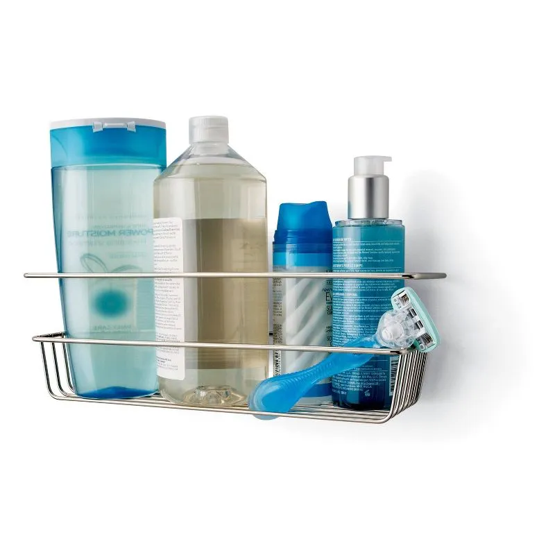 Command Satin Nickel Shower Caddy