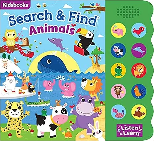 Search & Find Animals 10 Button Sound Book [Book]