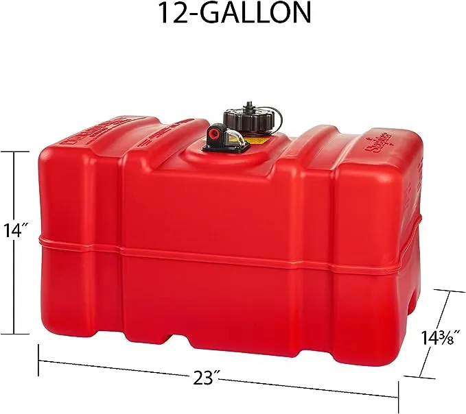 Fits 3 Gallon Lowprofile Epa PO Rtable Marine Fuel Tank