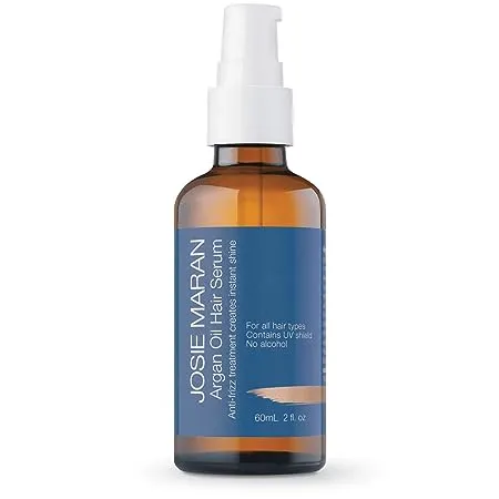 Josie Maran Argan Oil Hair Serum - Enhance Color and Smooth Frizz For Glossy and Silky Repaired Ends (60ml/2.0oz)