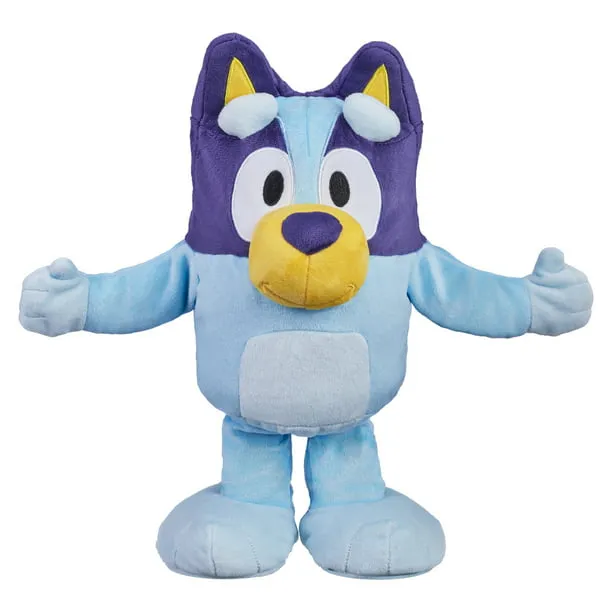 Bluey, Dance and Play 14 inch Animated Plush with Phrases and Songs, Preschool, Ages 3+