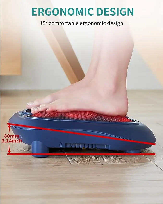 Nekteck Foot Massager with Heat Shiatsu Heated Electric Kneading Foot Massager Machine for Plantar Fasciitis