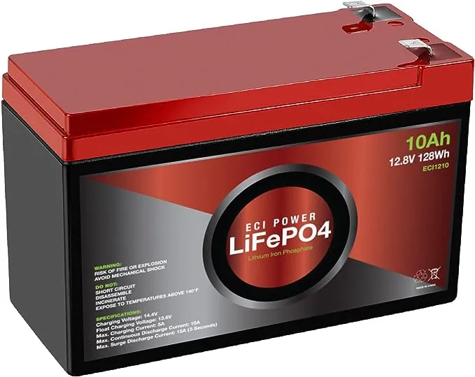 Eci Power 12V 10Ah Lithium LiFePO4 Deep Cycle Rechargeable Battery