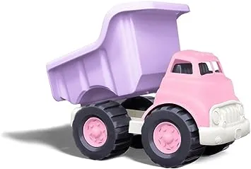 Green Toys Dump Truck in Pink Color - BPA Free, Phthalates Free Play Toys for Improving Gross Motor, Fine Motor Skills. Play Vehicles