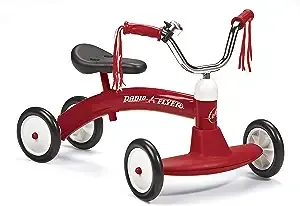 Radio Flyer, Scoot About, Ride-on for Kids, Steel, Red