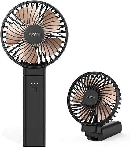 Outxe FUNME Portable Handheld Fan 5000mAh USB Desk Fan Person 4 Speed Settings ...