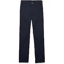 IZOD Boys' School Uniform Twill Khaki Pants, Flat Front & Comfortable Waistband, Navy, 16IZOD Boys' School Uniform Twill Khaki Pants, Flat Front…