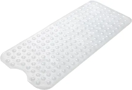 AmazerBath Bath Tub Mat, 40 x 16 Inches Non-Slip Shower Mats with Suction Cups and Drain Holes, Bathtub Mats Bathroom Mats Machi