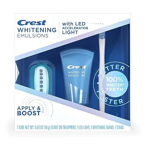 Crest Whitening Emulsions with LED Accelerator Light