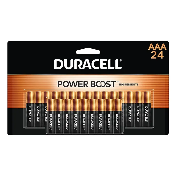 Duracell MN2400B24 AAA Alkaline Battery 24-Pack