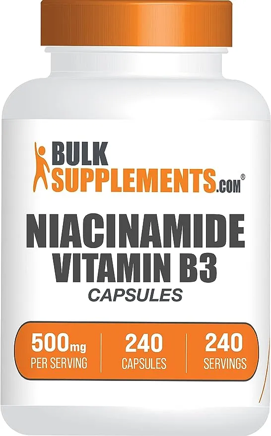 BULKSUPPLEMENTS.COM Niacinamide Powder - Niacinamide 500mg - Vitamin B3 Niacinamide - Vitamin B3 Powder - Vitamin B3 Nicotinamide 500mg - 500mg Nicotinamide per Serving (100 Grams - 3.5 oz)