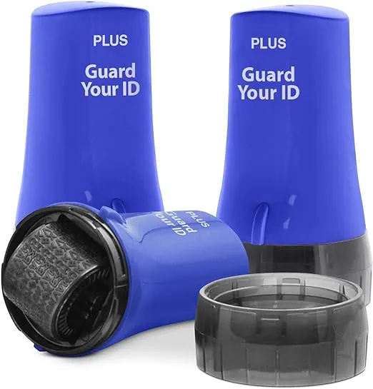 The Original Guard Your ID Confidential Security Roller Set Advanced 2.0 for Identity Theft Protection Redacting (Regular 3-Pack, Blue)The Original Guard Your ID Confidential Security Roller Set Advanced 2.0 for Identity Theft Protection Redacting (Regul