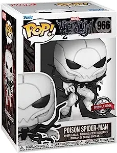 NEW FUNKO POP MARVEL 966 POISON SPIDER-MAN 3.75&#034; FIGURE EE EXCLUSIVE VENOM 