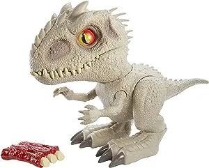 Mattel Jurassic World Toys Camp Cretaceous Feeding Frenzy Indominus Rex Interactive Dinosaur, Bite Reflex, Toy Ribs, Lights & Sounds, Authentic Detail, Ages 4 Old & Up [Amazon Exclusive]