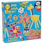 ALEX Toys Little Hands Pop Stick Art Craft Kit, Create Cute Animal and Flower Puppets, Allows Children to be Creative and Use their Imagination, For Ages 3 and up