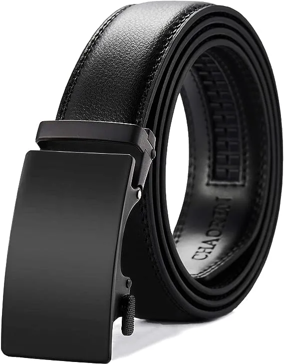 CHAOREN Leather Ratchet Belt Men - Customizable Fit, Effortless Style (35mm)